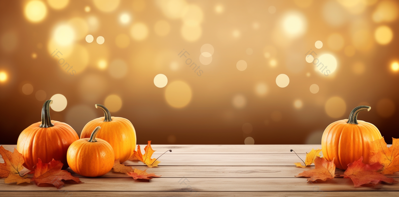 万圣节主题多个南瓜秋天落叶背景图,高清,摄影图,摄影图片,图片大全,摄影图免费下载